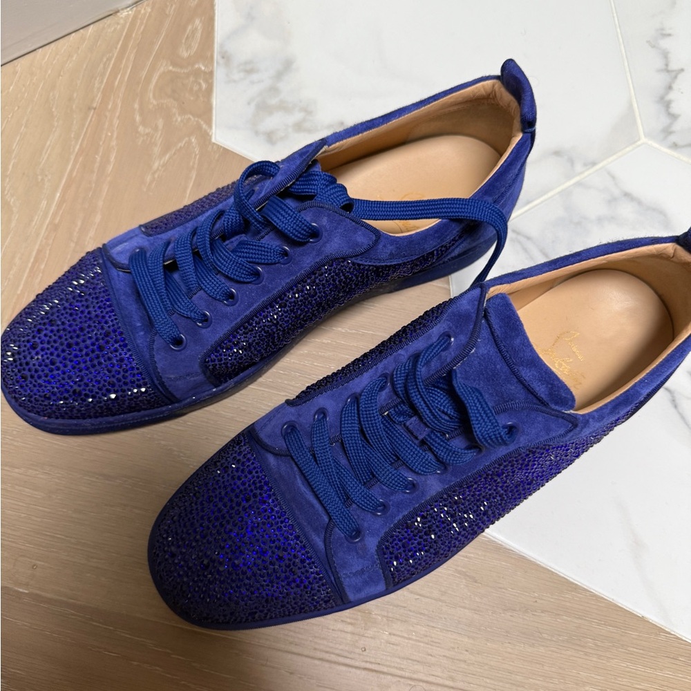 Rare Blue Swarovski Crystal Men’s Christian Louboutin